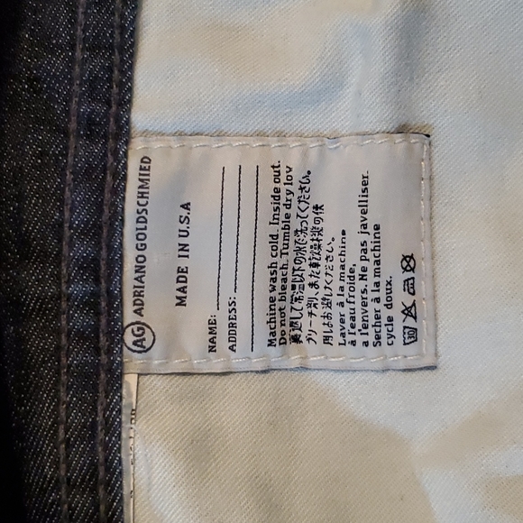 AG Adriano Goldschmied The Protege Straight Leg Dark Denim Jeans Mens 34x27-1/2 - Picture 13 of 14